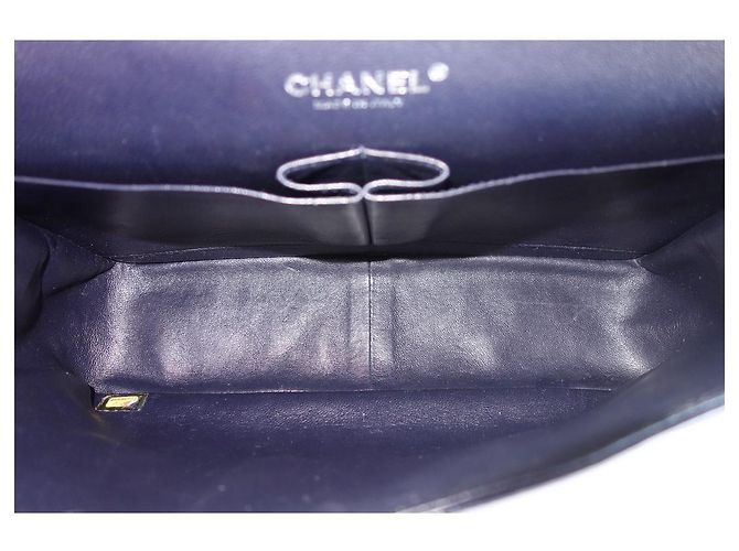 Timeless Borsa Chanel Classic Gm blu navy - vista 10