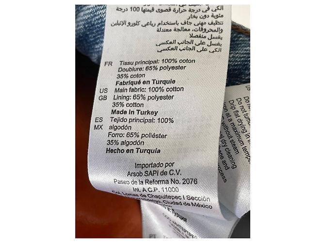 Jeans Sandro de algodão azul claro de perna larga - vista 5