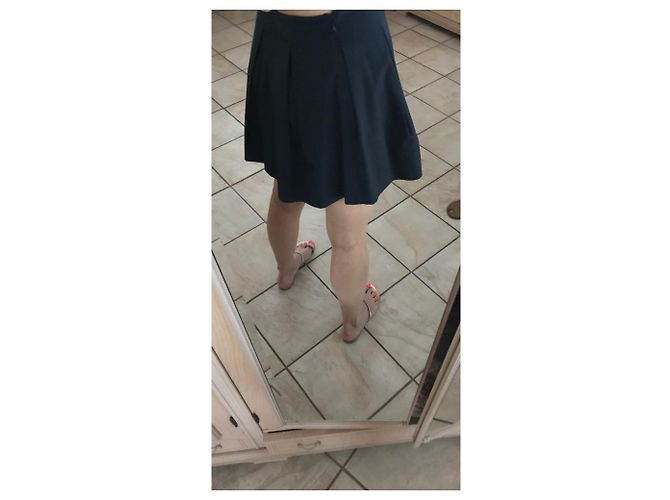 Minifalda Miu Miu de algodón azul marino - vista 5