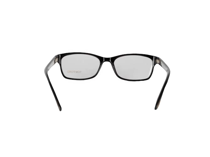 Tom Ford Rectangular Eyeglasses Black - view 3