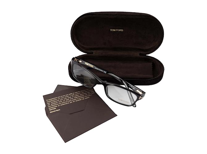 Tom Ford Rectangular Eyeglasses Black - view 6