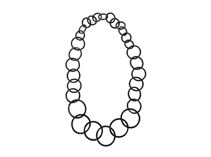 Miu Miu Loop-Halskette Schwarz - Ansicht 2