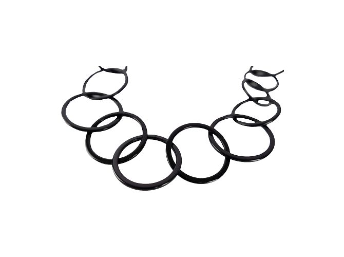 Miu Miu Loop-Halskette Schwarz - Ansicht 4