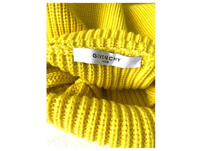 Pull oversize en grosse maille Givenchy jaune - vue 5