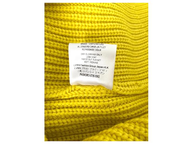 Pull oversize en grosse maille Givenchy jaune - vue 7