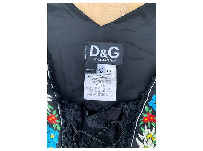 Top Corsé Dolce & Gabbana con Mangas de Encaje Negro - vista 3