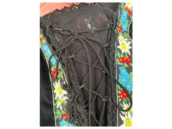 Top Corsé Dolce & Gabbana con Mangas de Encaje Negro - vista 5