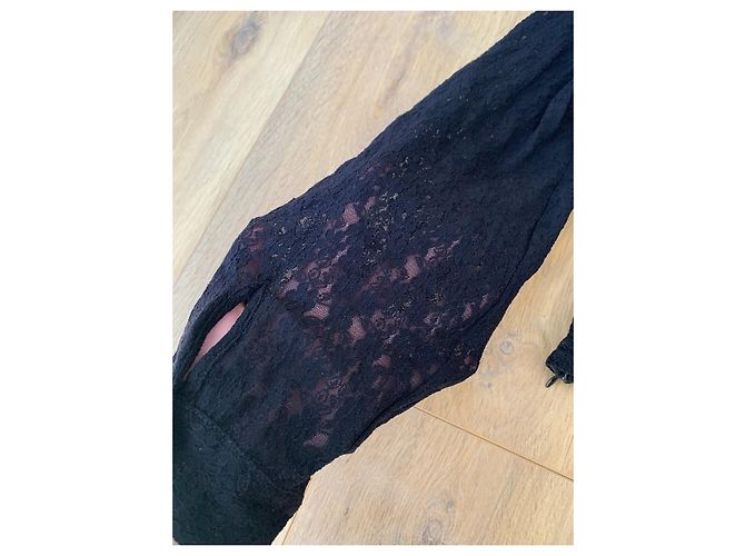 Top Corsé Dolce & Gabbana con Mangas de Encaje Negro - vista 8