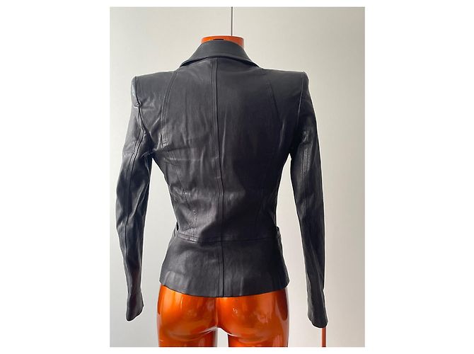 Faith Connexion Lederjacke Schwarz - Ansicht 2