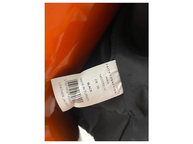 Faith Connexion Lederjacke Schwarz - Ansicht 4