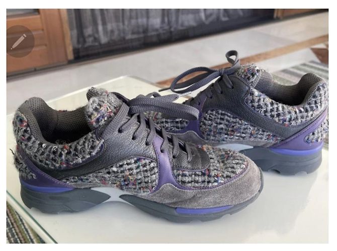 SNEAKERS CHANEL TWEED Multicolore - vista 3