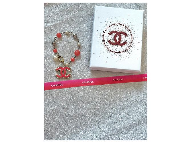 Chanel CC Logo Perlenarmband mehrfarbig Mehrfarben - Ansicht 2