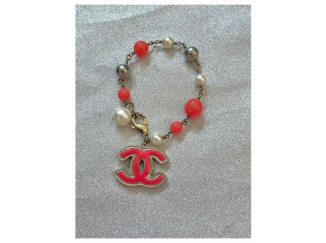 Chanel CC Logo Perlenarmband mehrfarbig Mehrfarben - Ansicht 5