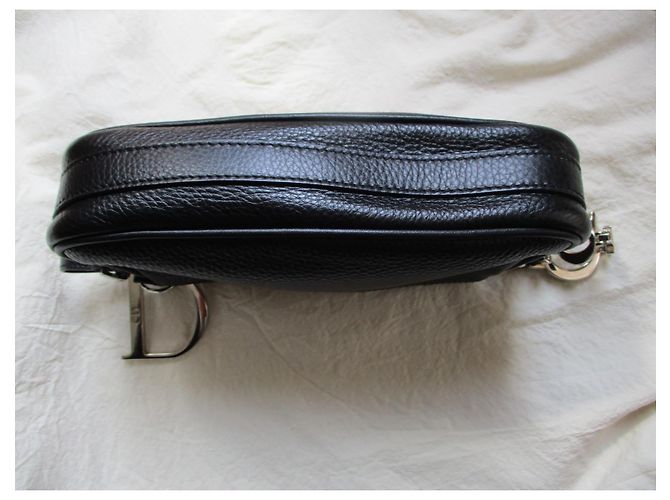 Dior Bolsa de hombro/Cartera de piel negra. - vista 3