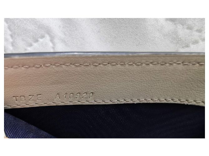 Borsa a tracolla Lancel in pelle e catena crema Beige Crudo - vista 15
