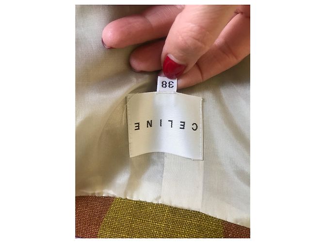 Abrigo Céline de lino con estampado de flores Talla 38 Multicolor - vista 6
