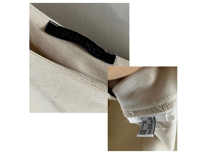 Top monospalla beige Pinko - vista 3