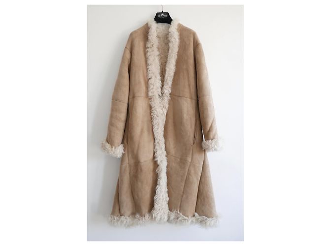 Etro Cappotto lungo in montone shearling svasato - vista 2
