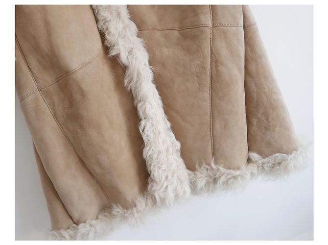 Etro Cappotto lungo in montone shearling svasato - vista 3