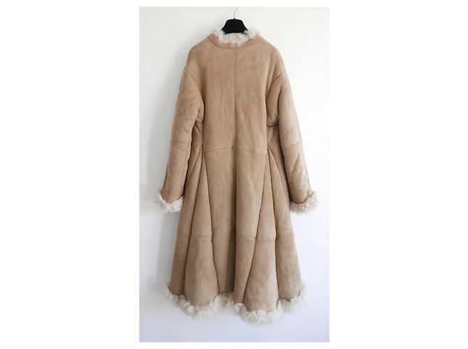 Etro Cappotto lungo in montone shearling svasato - vista 6
