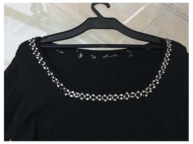 Schwarzer Pullover BLUMARINE gekerbter Rücken 40 IT - Ansicht 4