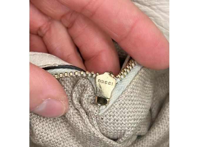 Bamboo Bolso de mano Gucci Detalles de bambú Blanco - vista 3