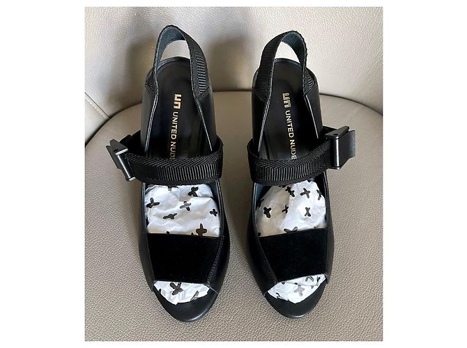 United Nude Eamz Tech II - Sandali neri T. 38 Nero - vista 3
