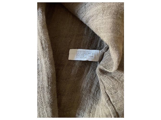 Taupe-beiges Leinentop Sita Murt T.36 - Ansicht 6
