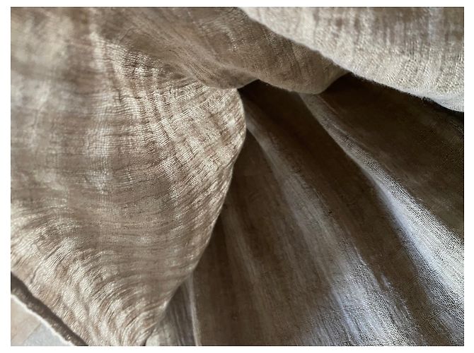 Taupe-beiges Leinentop Sita Murt T.36 - Ansicht 7