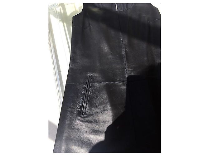 Vestido de cuero Michael Kors 1 línea de pasarela Negro - vista 3