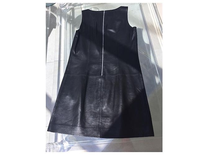 Vestido de cuero Michael Kors 1 línea de pasarela Negro - vista 6