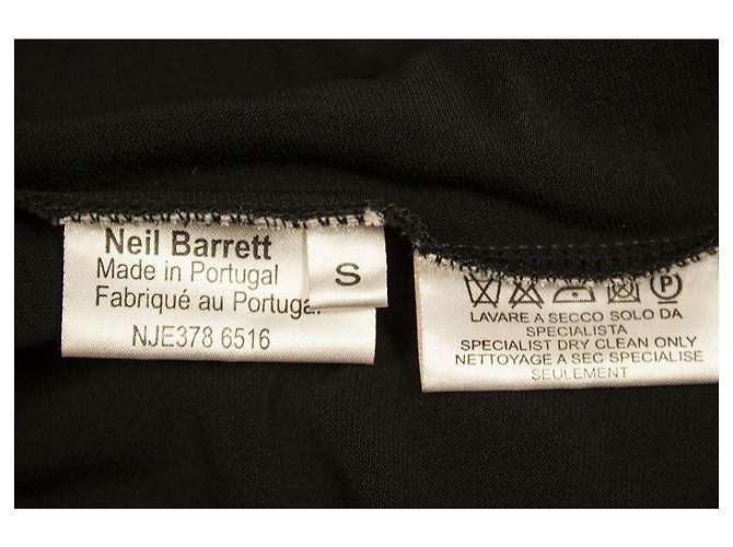Neil Barrett T-shirt débardeur noir longue longueur sans manches Taille S - vue 4