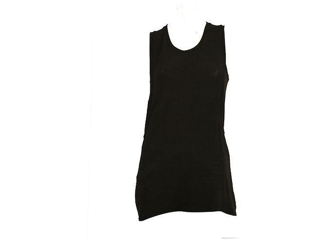 Neil Barrett T-shirt débardeur noir longue longueur sans manches Taille S - vue 7