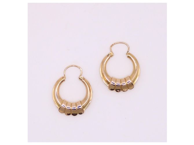 Autre Marque Orecchini a cerchio in oro rosa 750%O Gold hardware - vista 3