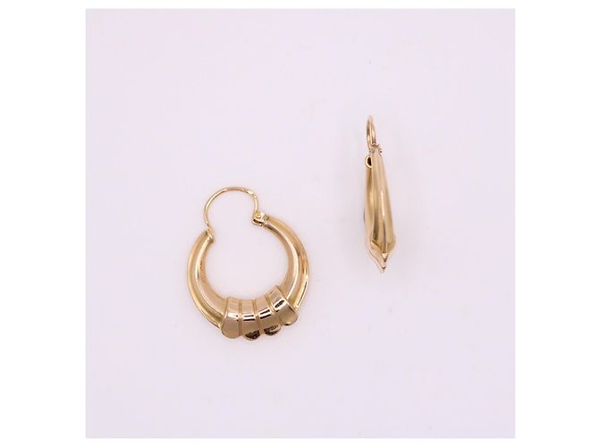 Autre Marque Orecchini a cerchio in oro rosa 750%O Gold hardware - vista 4