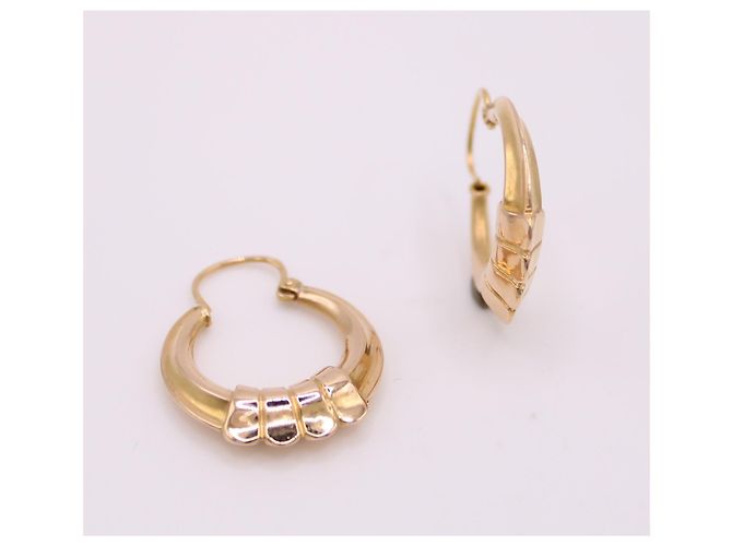 Autre Marque Orecchini a cerchio in oro rosa 750%O Gold hardware - vista 5
