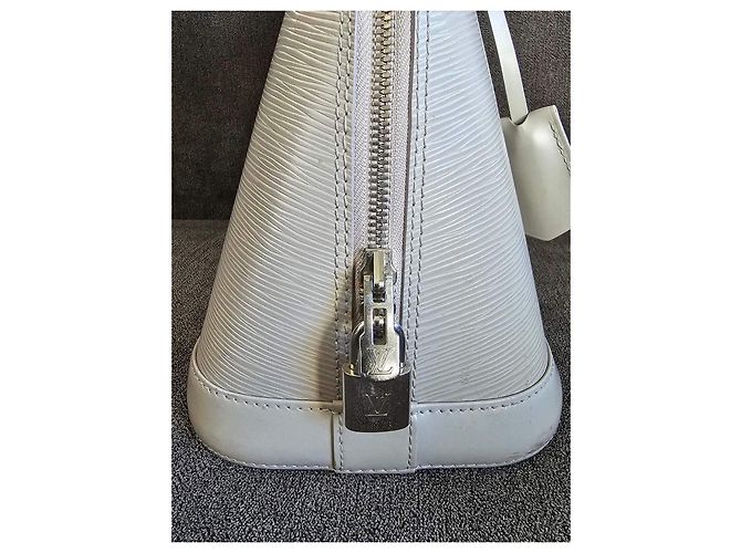Alma Borsa Louis Vuitton bianca in pelle Epi Bianco - vista 4