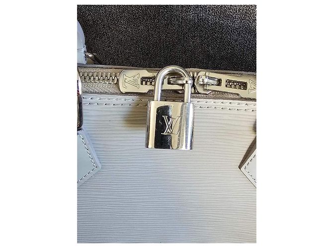 Alma Borsa Louis Vuitton bianca in pelle Epi Bianco - vista 7