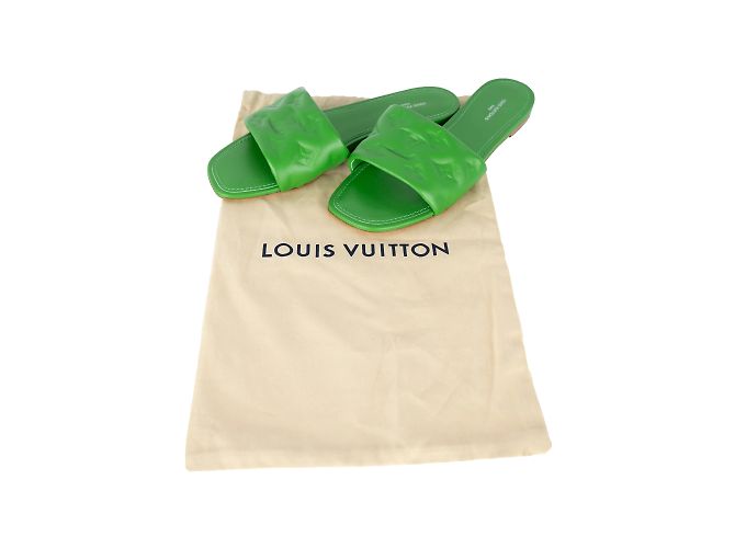 Mulo piatto Revival di Louis Vuitton Verde - vista 7