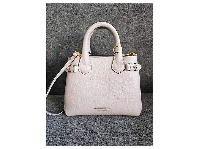 Borsa Burberry in pelle beige - vista 6