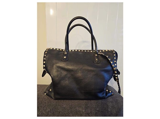 Borsa Valentino in pelle nera Nero - vista 2