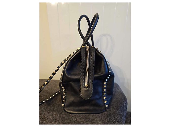 Borsa Valentino in pelle nera Nero - vista 5
