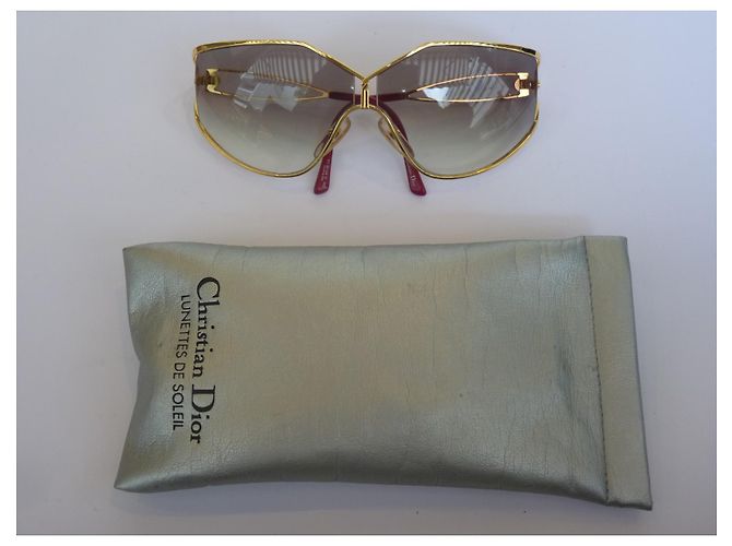 Occhiali da sole Christian Dior in metallo oro D'oro - vista 12