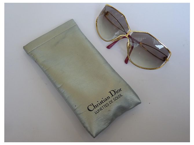 Occhiali da sole Christian Dior in metallo oro D'oro - vista 2