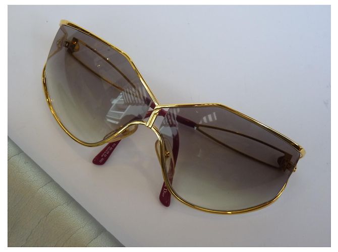 Occhiali da sole Christian Dior in metallo oro D'oro - vista 3