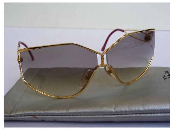 Occhiali da sole Christian Dior in metallo oro D'oro - vista 4