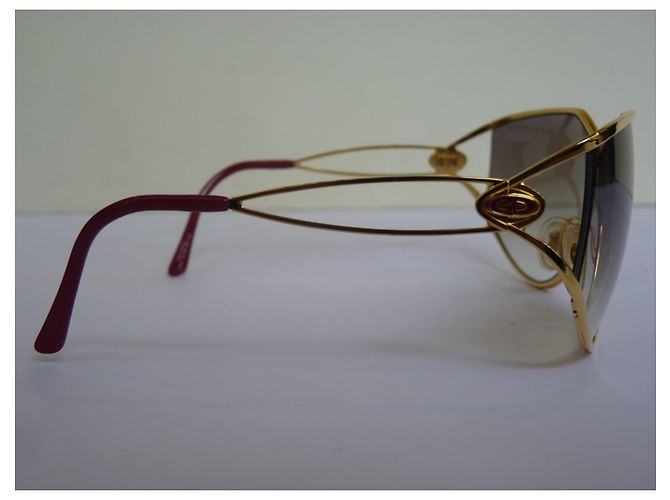 Occhiali da sole Christian Dior in metallo oro D'oro - vista 9