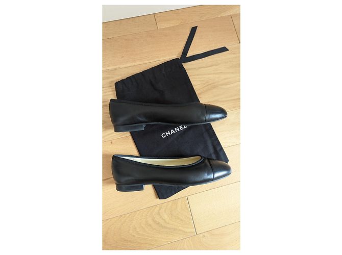 Cambon Chanel Ballerine Nero - vista 4