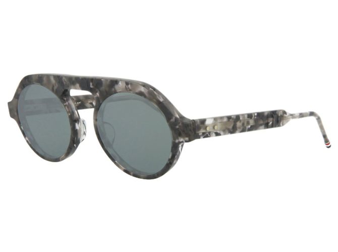 Thom Browne Oval-Frame Acetate Sunglasses - view 2