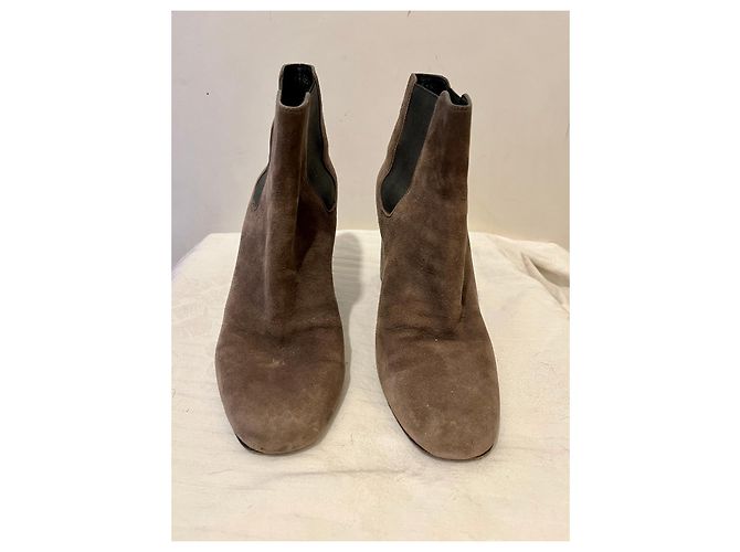 Botines Chelsea topo de Saint Laurent Gris pardo - vista 2